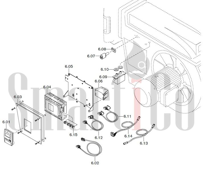 Запасные части к газовой горелке Weishaupt G60/2-A ZM-NR (W-FM 100/200) с доставкой по России 6 Запчасти к газовым горелочным устройствам Weishaupt G60/2-A ZM-NR (W-FM 100/200). Схема 6.
