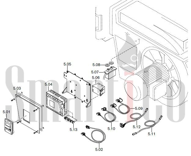 Запасные части к газовой горелке Weishaupt G70/2-A ZM-LN (W-FM 100/200) с доставкой по России 5 Запчасти к газовым горелочным устройствам Weishaupt G70/2-A ZM-LN (W-FM 100/200). Схема 5.