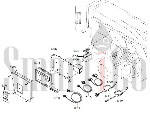 Запасные части к газовой горелке Weishaupt G70/3-A ZM-NR (W-FM 100/200) с доставкой по России 6 Запчасти к газовым горелочным устройствам Weishaupt G70/3-A ZM-NR (W-FM 100/200). Схема 6.