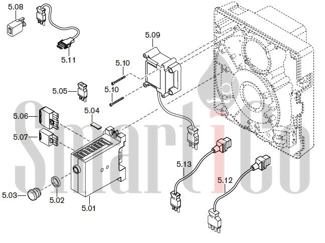 Запасные части к жидкотопливной горелке Weishaupt WL20/1-C Z-1LN с доставкой по России 5 Жидкотопливная горелка Weishaupt WL20/1-C Z-1LN. Схема 5.