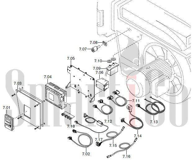 Запасные части к комбинированной горелке Weishaupt RGL70/4-A ZM-NR (W-FM 200) с доставкой по России 7 Запасные части к комбинированной (двухтопливной) горелке Weishaupt RGL70/4-A ZM-NR (W-FM 200). Схема 7.